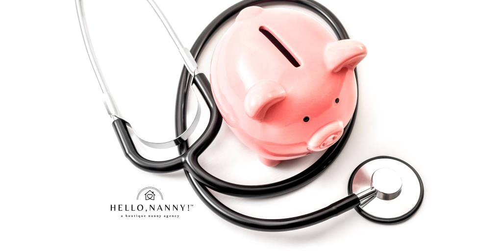 pig savings bank with health stethoscope