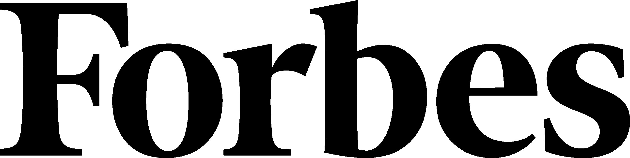 Forbes logo in bold, black serif letters on a white background.